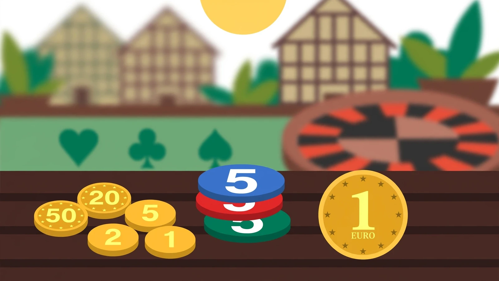 Casino-Spiele mit 1, 5, 10 Cent und 1 Euro Einsatz